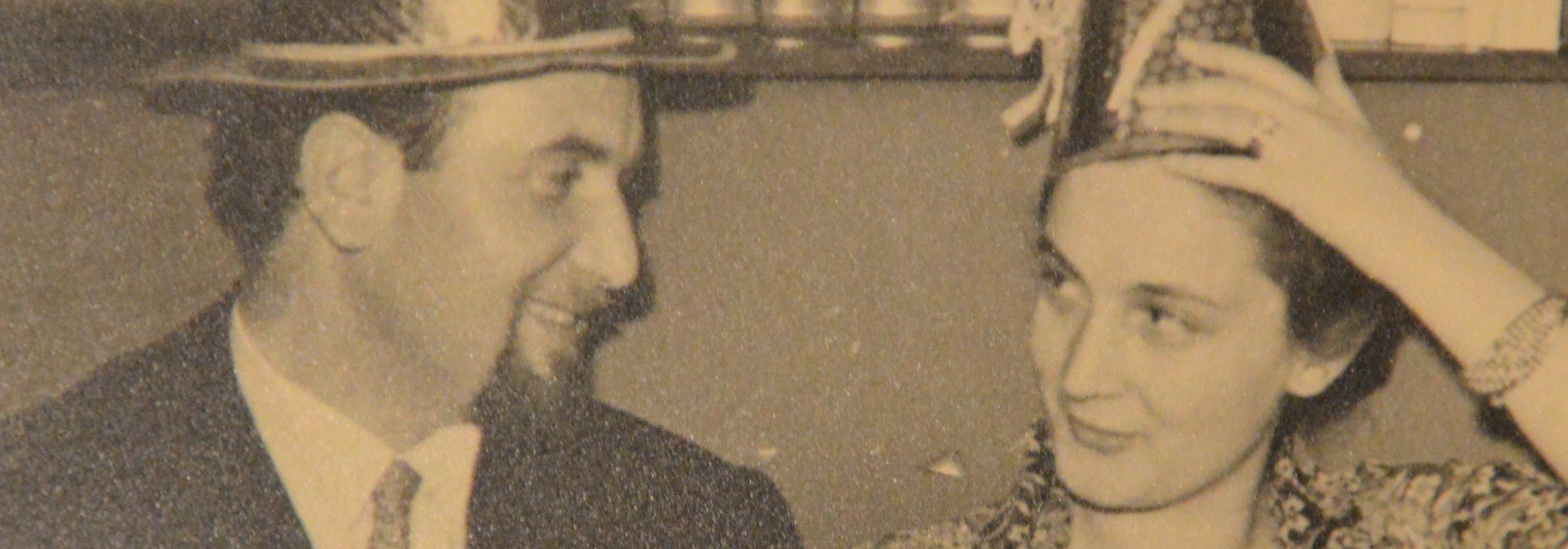 Eugenio e Vanda Corti nel 1952